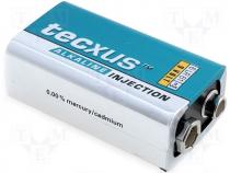 Alkaline battery 9V 6F22 Tecxus