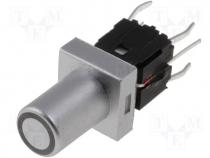 Switch microswitch monostable DC load:0.5A/12V LED THT
