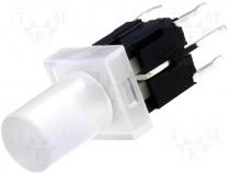 Switch microswitch monostable DC load:0.5A/12V LED THT