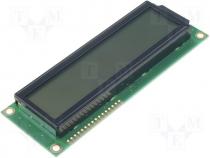 Display LCD alphanumeric 16x2 blue 122x44x13.6mm