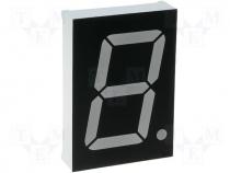 Display LED single 7-segment 30mm red 24mcd anode