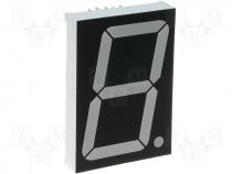 Display LED single 7-segment 38mm green 22mcd anode