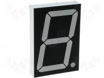 Display LED single 7-segment 38mm red 24mcd anode