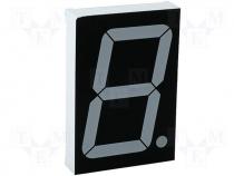 Display LED single 7-segment 57mm green 44mcd anode