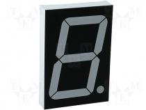 Display LED single 7-segment 57mm red 48mcd anode