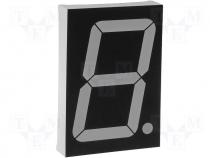 Display LED single 7-segment 57mm red 240mcd anode