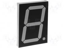 Display LED single 7-segment 76mm red anode