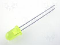 LED 5mm yellow 100 500mcd 60°