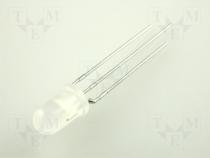 LED bicolour 5mm red/green 5mcd 5mcd anode 60°