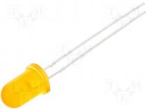 LED 5mm amber 1000 1400mcd 50