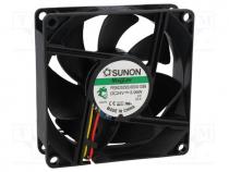 Fan  DC, axial, 24VDC, 80x80x25mm, 96.84m3/h, 45dBA, Vapo, 8.89mmH2O