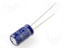 Capacitor electrolytic 6x11mm 2.5mm pitch 100V 22uF