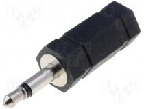 Adaptor Jack plug 3.5 mono -Jack socket 3.5 stereo