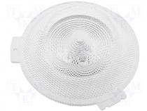 LED lens round transparent