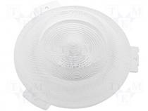 LED lens round transparent