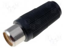 Phono socket black