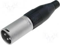 Plug XLR professional male 3pin