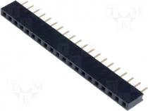 Socket pin strips female PIN 20 straight 2mm THT 1x20