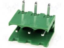 Pluggable terminal block socket male 5.08mm THT ways 3 15A