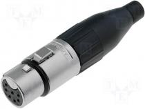 Plug XLR professional female 7pin