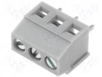 Terminal block angled 1.5mm2 3.5mm THT screw terminals 10A