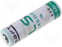 Battery lithium AA 3.6V .... 14.5x50mm 2450mAh
