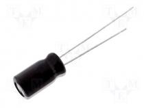 Capacitor electrolytic low impedance THT 470uF 25V Pitch 5mm