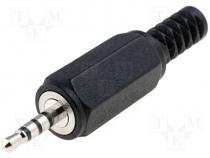 Jack plug 2,5mm hood 4 contacts