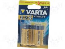 Battery alkaline AA 1.5V blister 6pcs Man.series LONGLIFE