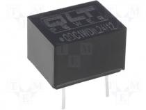 Converter DC/DC 1W Uin 24V DC 0.03ppm/C 100kHz DIL8PIN