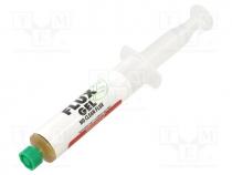 Flux  rosin based, RMA, gel, syringe, 14ml, SMD soldering