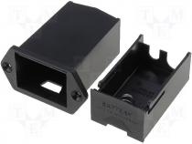 Holder drawer type Size 6F22 Mounting panel mounting UL94V 0