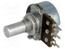 Potentiometer  shaft, single turn, 470k, 200mW, 30%, THT, 6mm