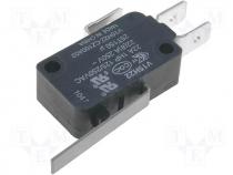 Switch microswitch with lever AC load 22A/250V