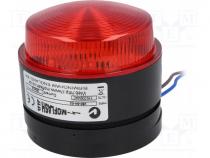 Signaller  lighting, flashing light, red, Series  X80, 85....265VAC