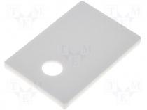 Thermally conductive pad ceramic TO220 L 12mm W 18mm D 1.5mm