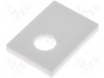 Thermally conductive pad ceramic TO32/TO126 L 8mm W 11mm