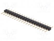 Pin header pin strips male PIN 20 straight 2mm THT 1x20