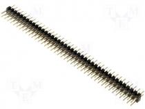 Pin header pin strips male PIN 80 straight 2mm THT 2x40