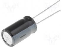 Capacitor electrolytic THT 220uF 63V Ø10x16mm Pitch 5mm ±20%