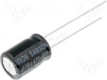 Capacitor electrolytic THT 470uF 16V Ø8x12mm Pitch 3.5mm