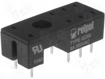 Relays accessories socket Mounting PCB Leads for PCB PIN 8