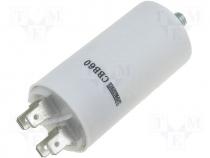 Capacitor motors, run, 12uF, 450V, Ø40x70mm, -25÷70C, 10%, 3000h