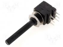 Potentiometer shaft  single turn 10kΩ 100mW 6mm THT plastic