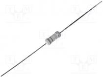 Resistor  metal oxide, THT, 470k, 2W, 5%, Ø5x12mm, Leads  axial