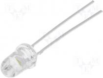 LED 5mm white 13800 18000mcd 20°