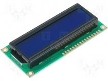 Display LCD alphanumeric STN Negative 16x2 blue 80x36x13.2mm