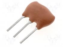 Resonator ceramic, 16MHz, THT, 2.5mm, Temp.stab 0,3 %, 0.5%