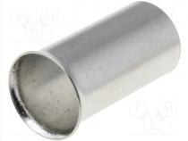 Bootlace ferrule, non-insulated, copper, 16mm2, 12mm, tinned