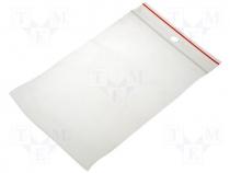 Self seal bag L 120mm Width 80mm Thick 45um polyetylene